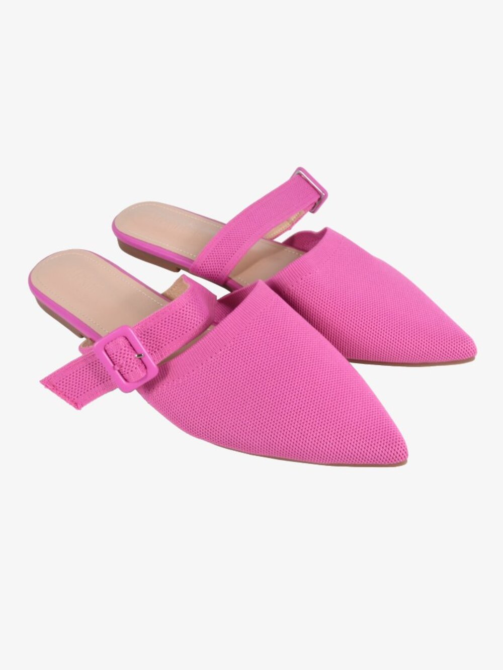 Meknitva Pointed Toe Mules, Pink, Women's, 11
